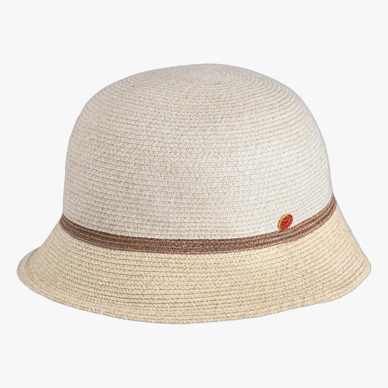 Chapeau Borten-Cloche en couleur crème/ecru