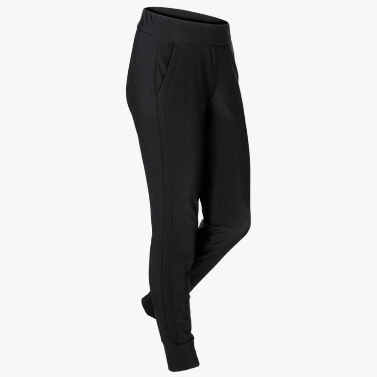Pantalon Jogger Thermo City Stehmann noir, vue latérale avec poches.