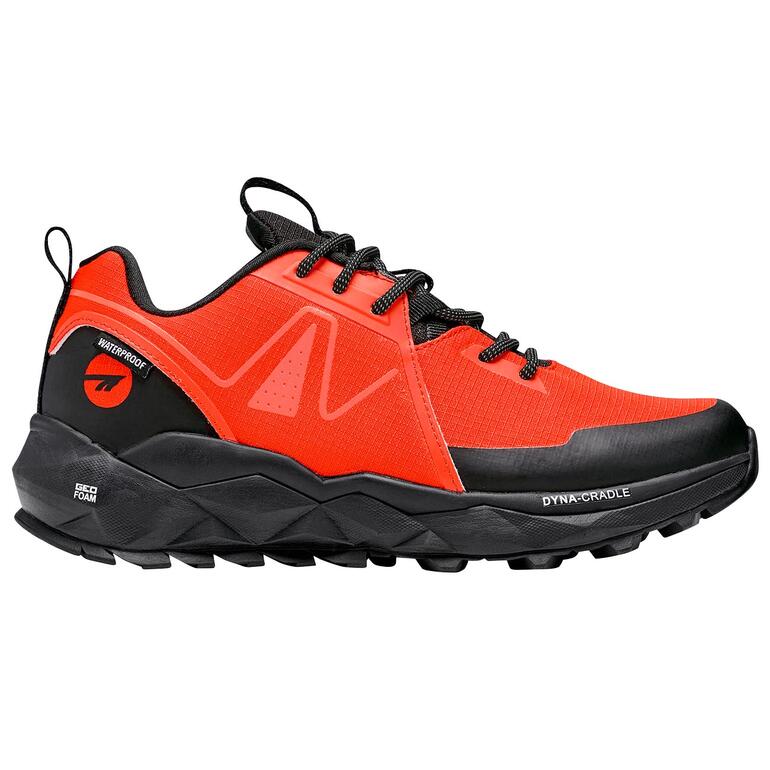 Sneaker Ultralight Sneaker ultralight en rouge et noir, vue latérale du produit.
