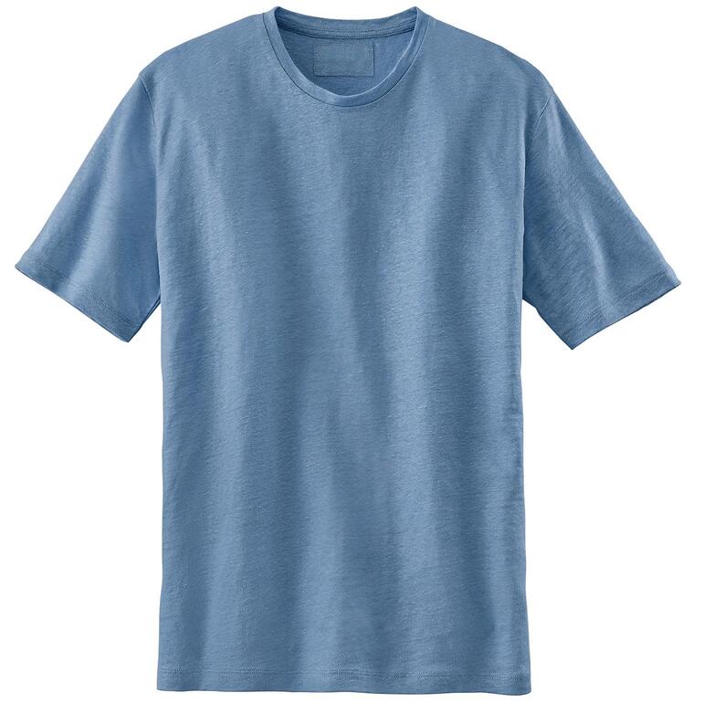 Couleur bleu clair de la chemise en lin de Phil Petter