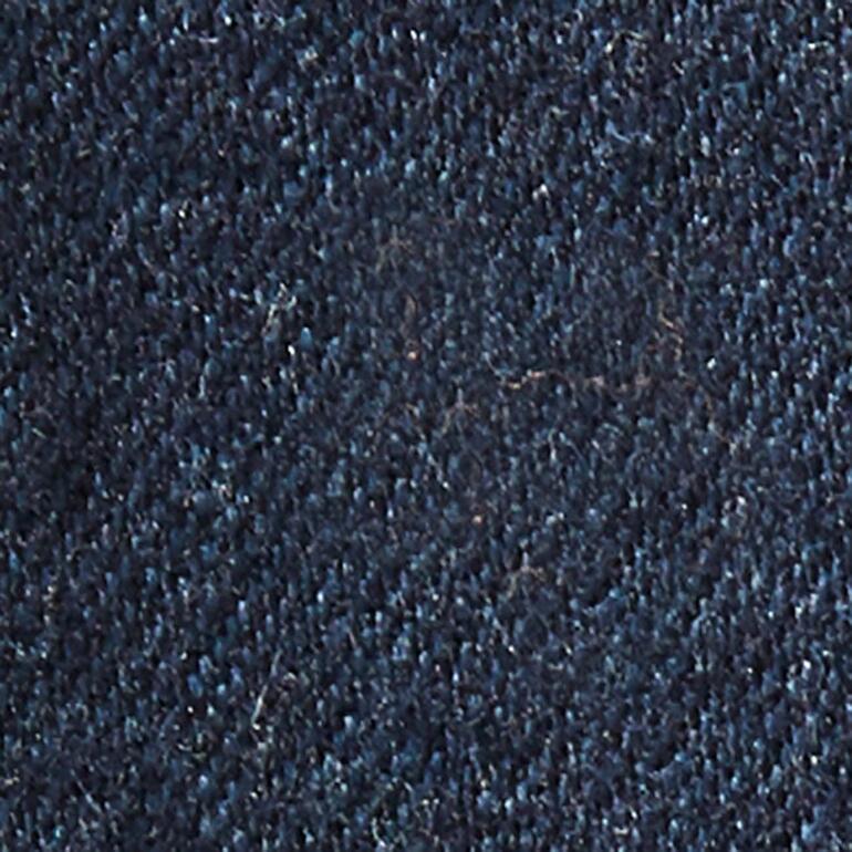 Pantalon en laine bleu foncé en matière douce