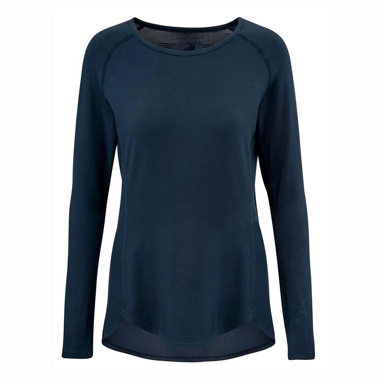 Femme Haut, Bleu nuit T-shirt à manches longues de Dagsmejan en bleu nuit.