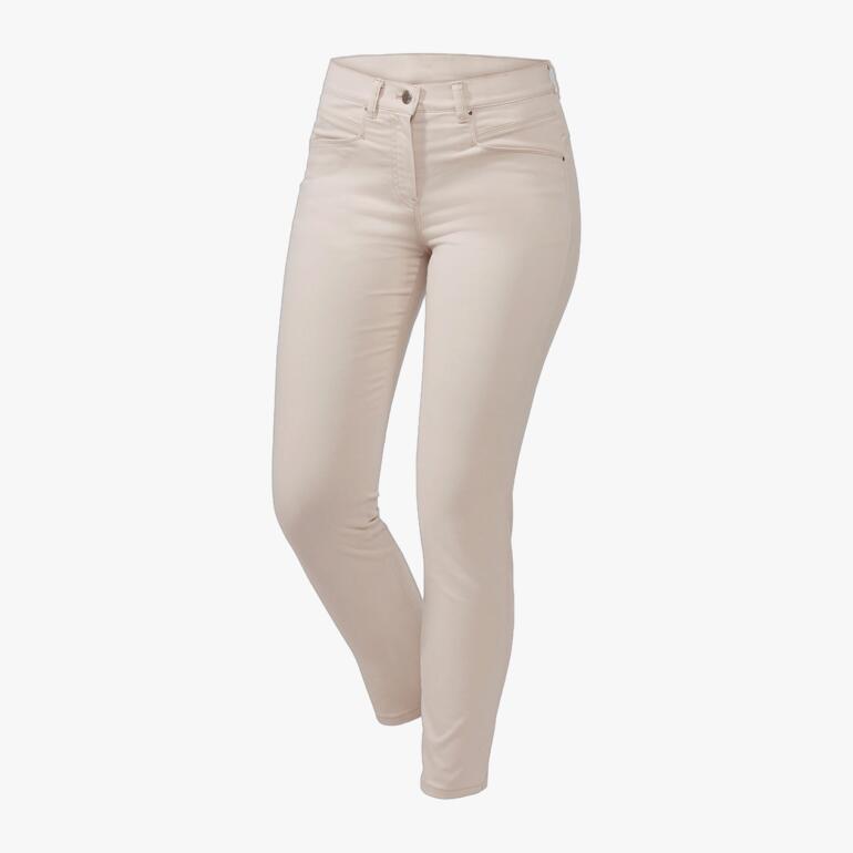 Pantalon Thermolite®-Five-Pocket beige de RAPHAELA BY BRAX, vue avant.