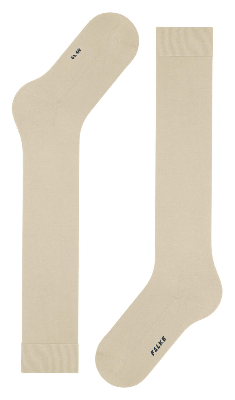 Femme, Bas, Beige Chaussettes montantes FALKE ClimaWool en beige, paire composée d'une chaussette gauche et d'une droite