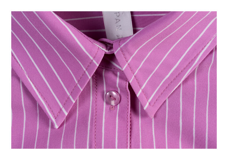 Chemisier Femme Marks & Spencer Rayé Blanc Rose - Taille 20 - Occasion TB