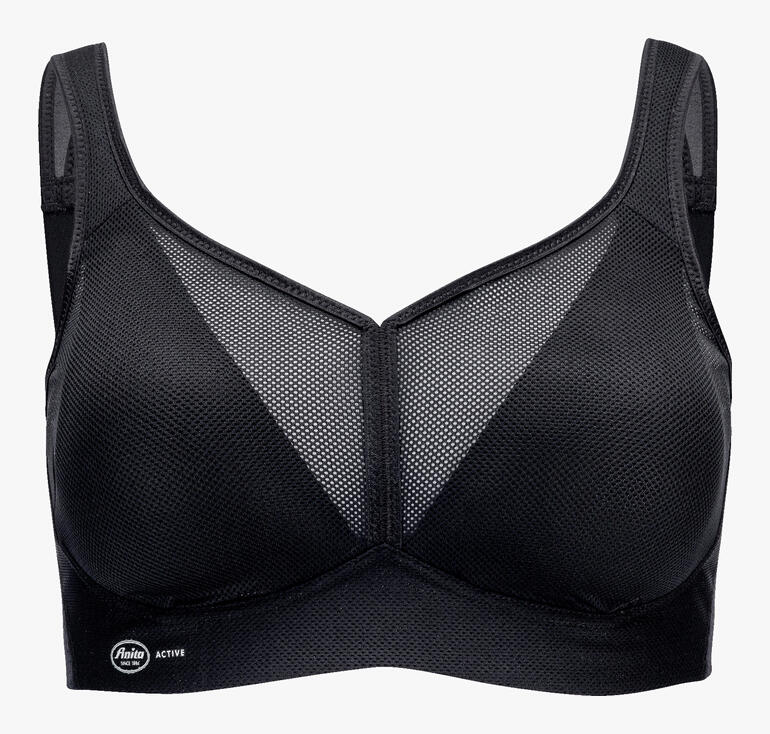 Soutien-gorge de sport noir ‘air control’ Anita en tissu respirant.