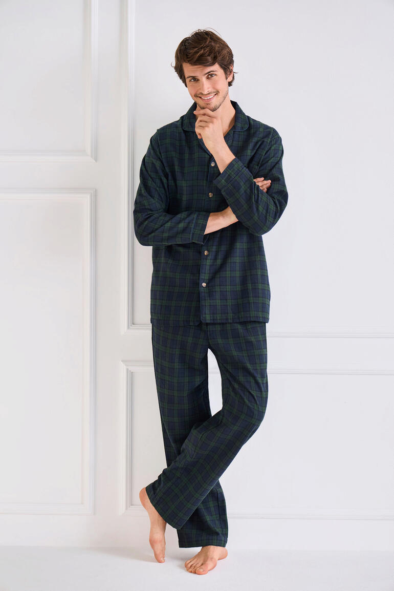 Pyjama en flanelle Grandfather Klassiker entdecken