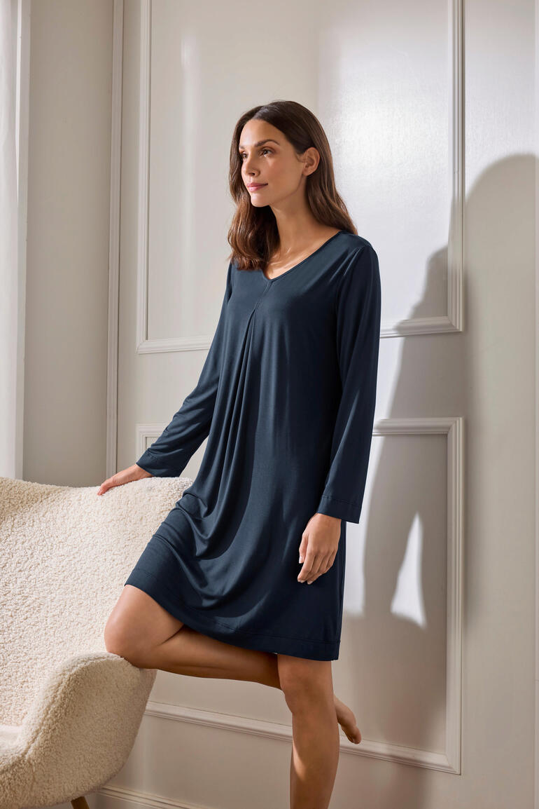 Chemise de nuit en bambou Hutschreuther Chemise de nuit en bambou Hutschreuther portée par un modèle