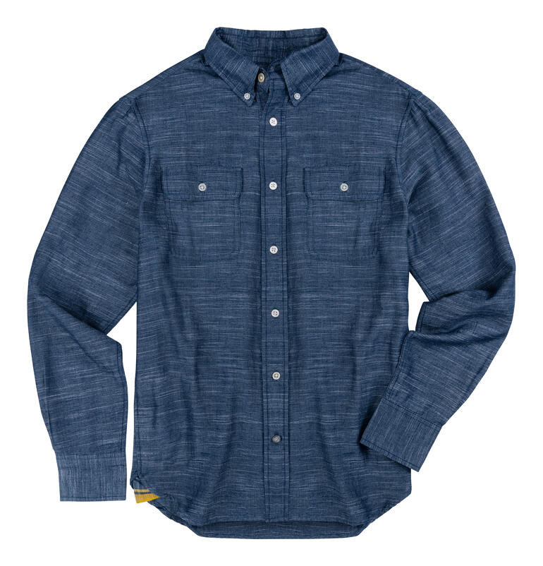 Chemise Madras Indigo OMTC Chemise Indigo Madras bleue avec boutons et poches.