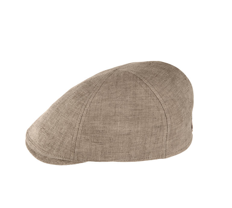 HAT YOU Casquette Plate En Lin Pour Homme Beige - Taille 57-58 Cm, Confortable Et Élégante