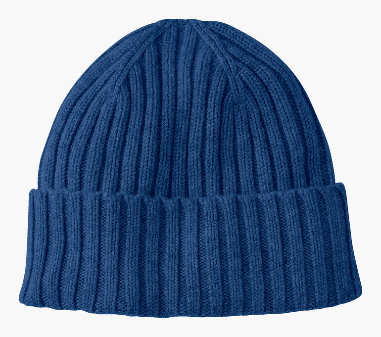 Béret de pêcheur en cachemire bleu marine