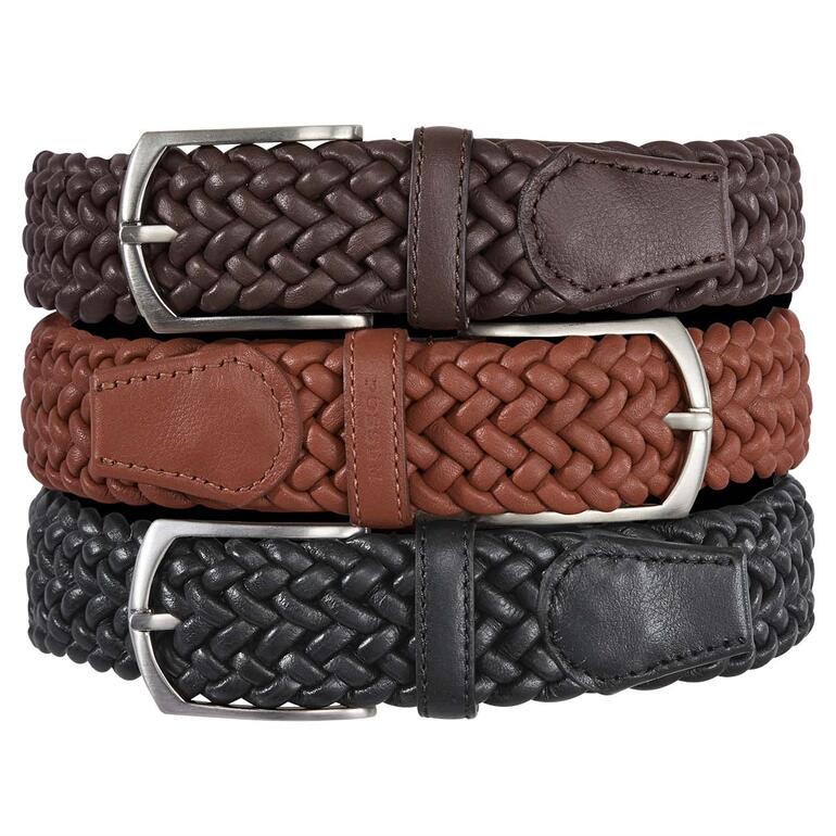 Ceinture en cuir tressé élastique Klassiker entdecken