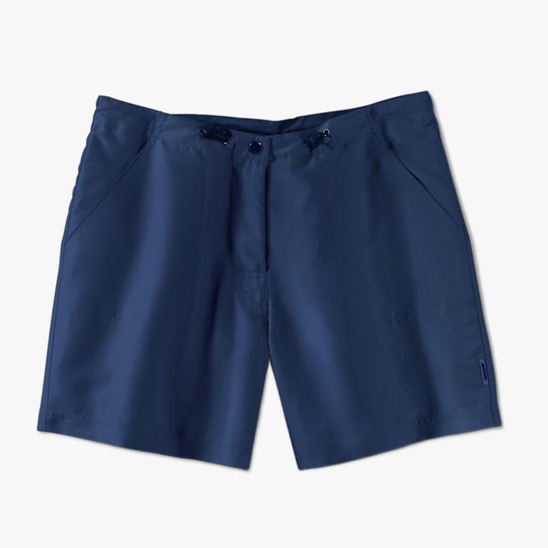 Shorts bleu marine avec ceinture élastique et poches pratiques