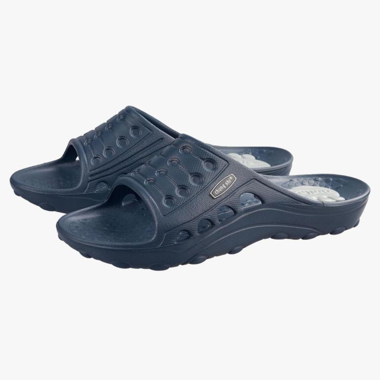 Duxilette navy taille 36/37, avec bout ouvert et semelle particulièrement légère.