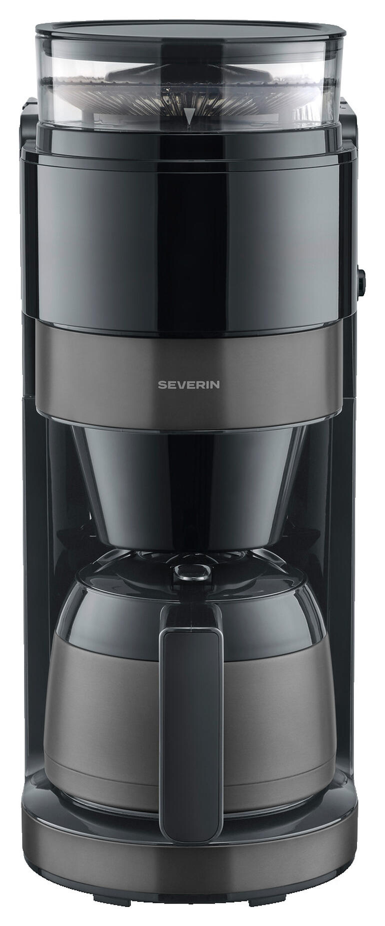 Machine à café filtre premium avec broyeur et carafe isotherme.