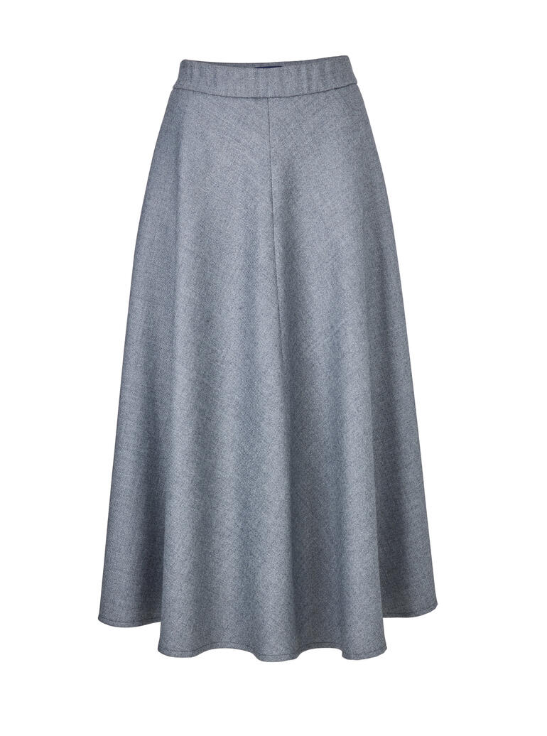 Jupe en laine gris lavable en ligne A.